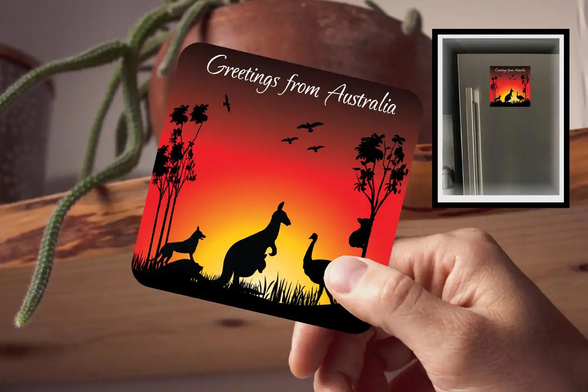 Drink Coaster - Greetings From Australia Souvenirs 1