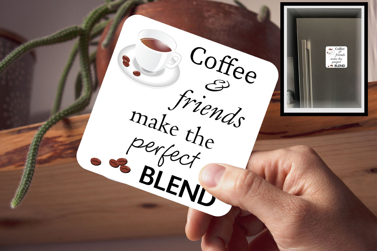 Drink Coaster Magnetic - Coffee Friends Blend
