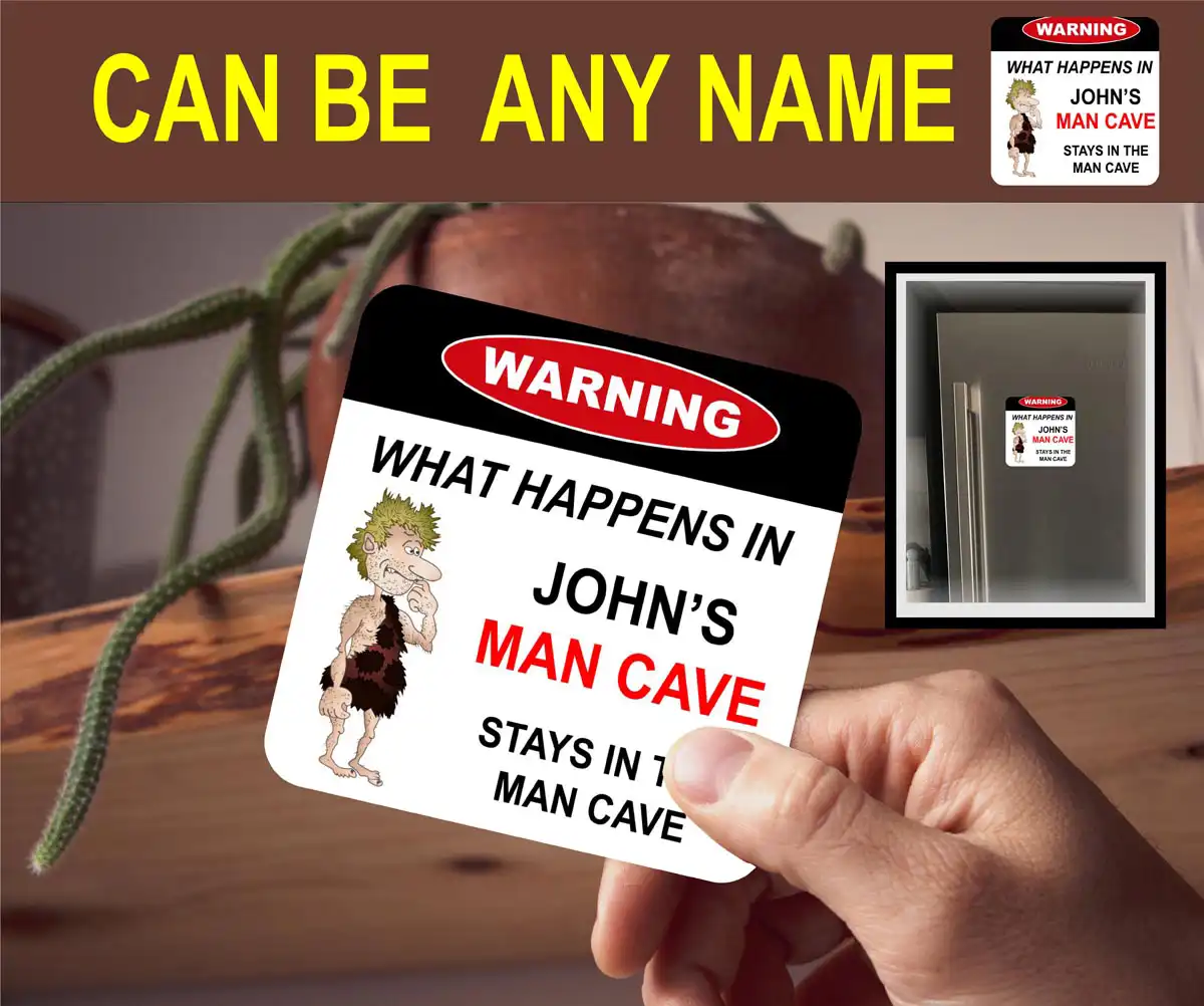 Coaster - What Happen In Man Cave Stays In The Man Cave - Can Be Any Name