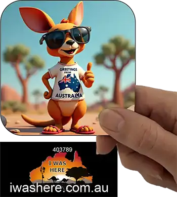 Coaster - Kangaroo Greetings From Australia 1
