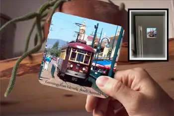 Drink Coaster - Glenelg Old Tram Souvenir (also a fridge magnet)