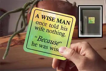 Coaster - A Wise Man Once Told His Wife Nothing. Because He Was Wise