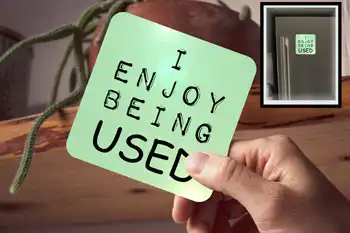 Drink Coaster - Being Used (fridge magnet)
