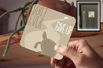 Drink Coaster - Turtle Dont Give Up