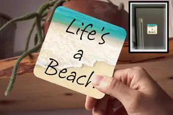Drink Coaster - Lifes a beach