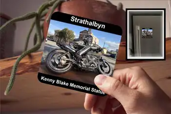 Coaster - Strathalbyn - Motorbike Kenny Blake Memorial Statue